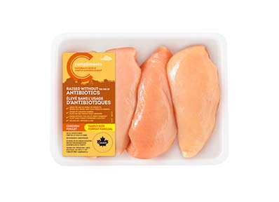Naturally simple chicken breasts