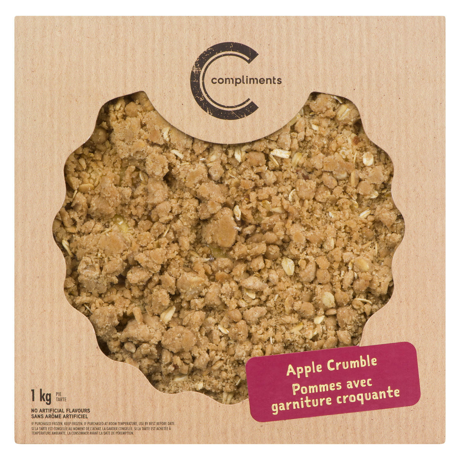 Apple Crumble Pie 9-inch 1 kg | Compliments.ca