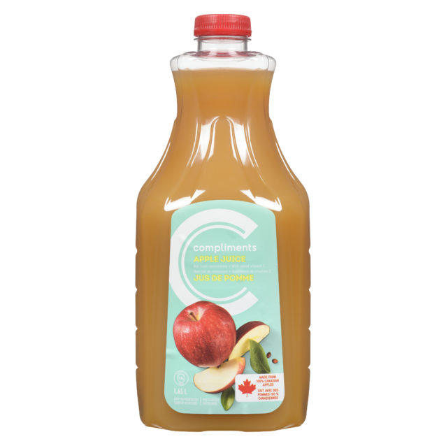 Apple Juice Not From Concentrate 1.65 L Compliments.ca
