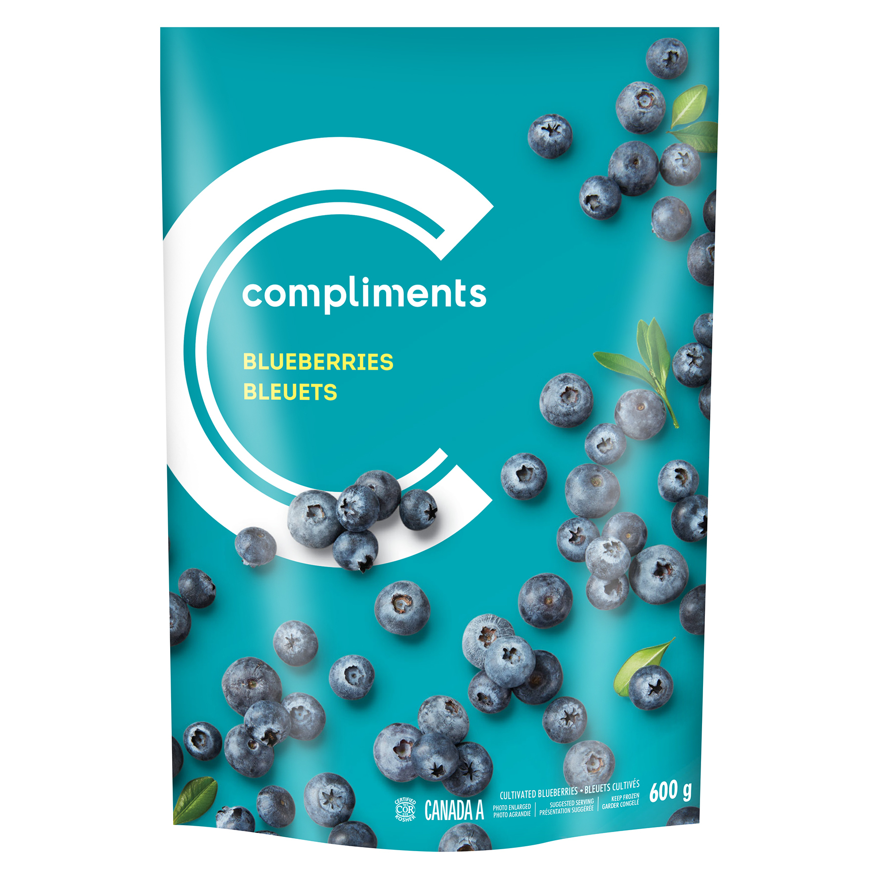 Frozen Cultivated Blueberries 600 g Compliments.ca