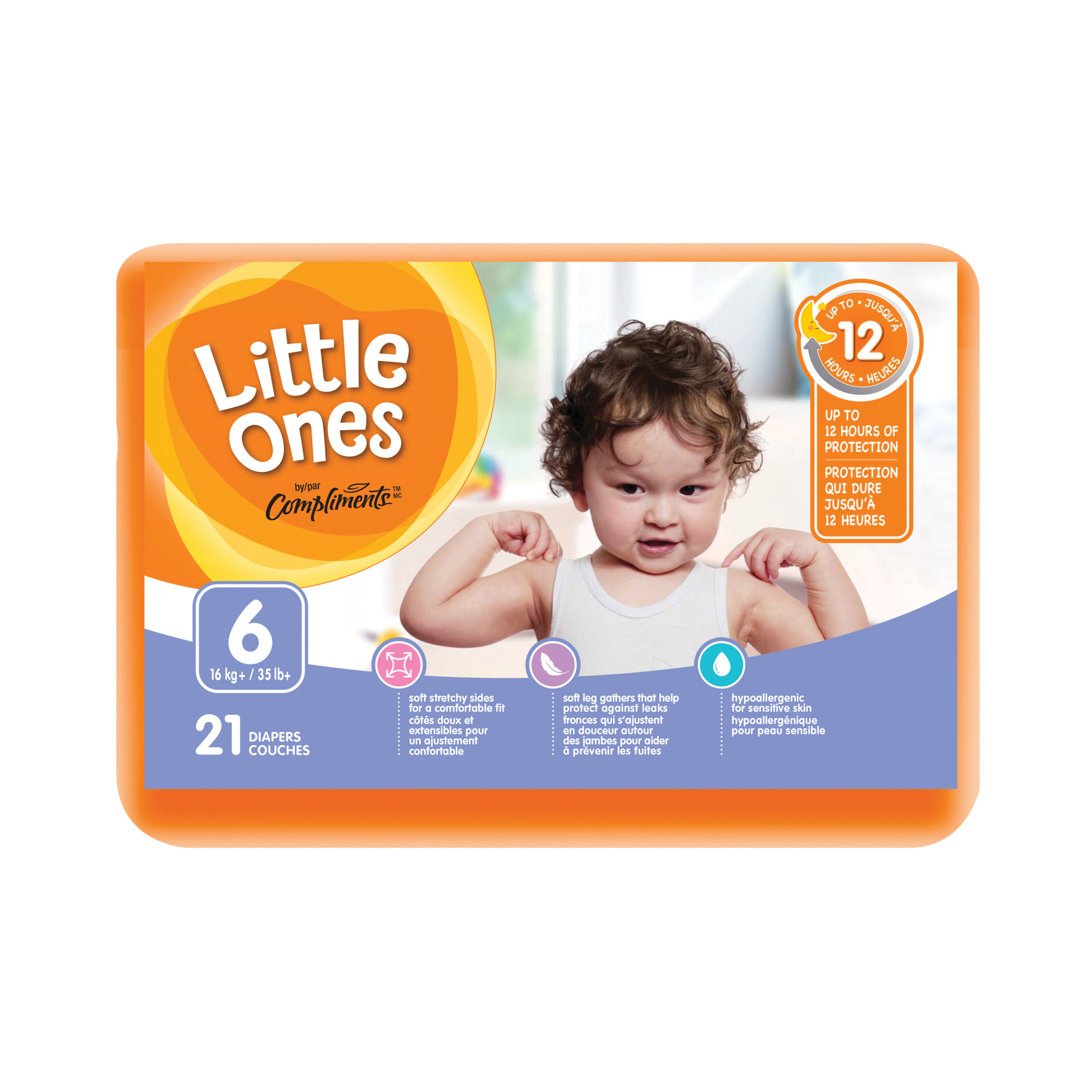 Little Ones Size 6 Jumbo Diapers 21 EA Compliments.ca