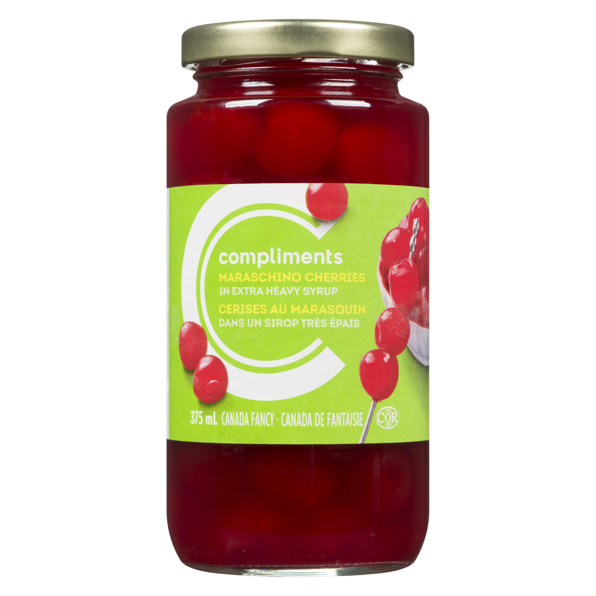 Maraschino Cherries 375 ml Compliments.ca