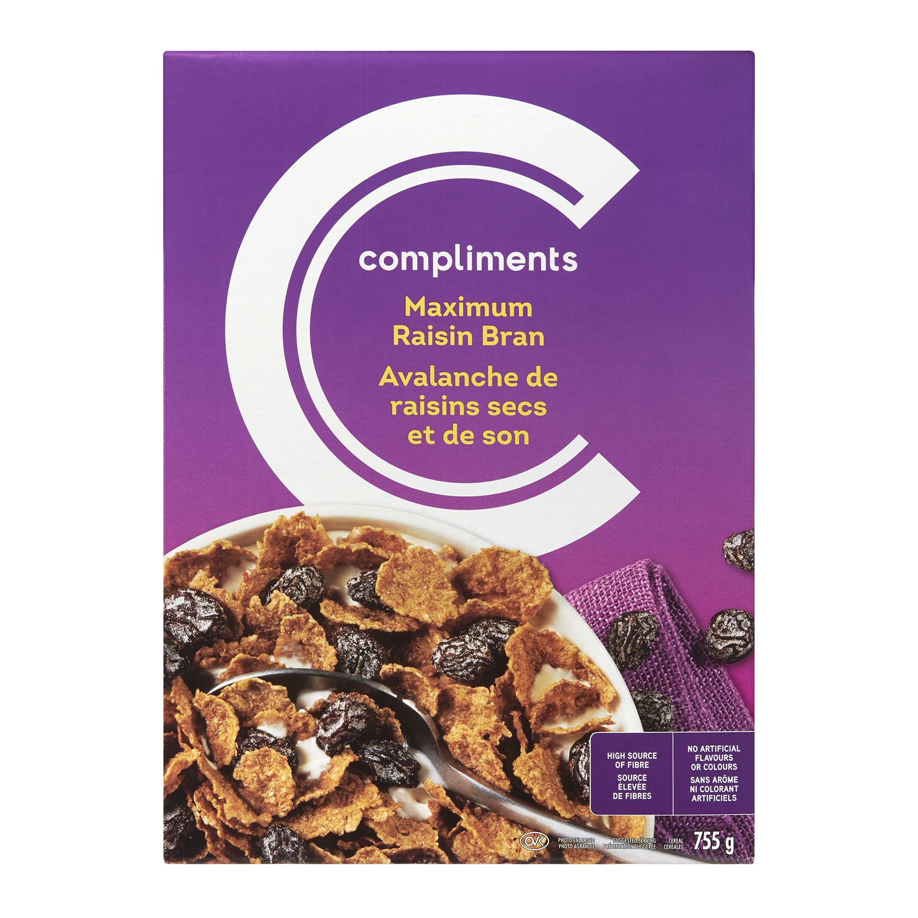 Maximum Raisin Bran Cereal 755 g | Compliments.ca