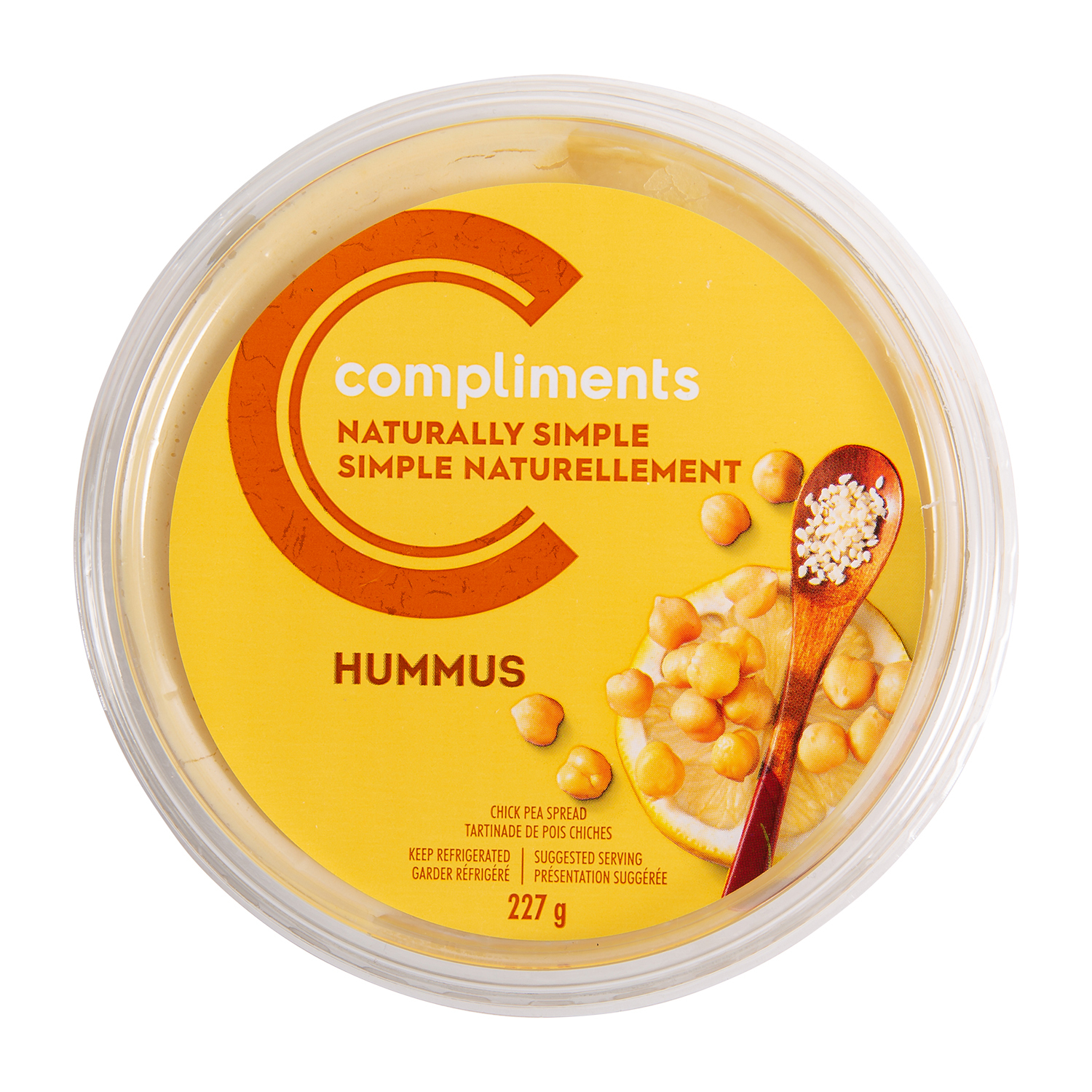 Naturally Simple Traditional Hummus 227 g Compliments.ca