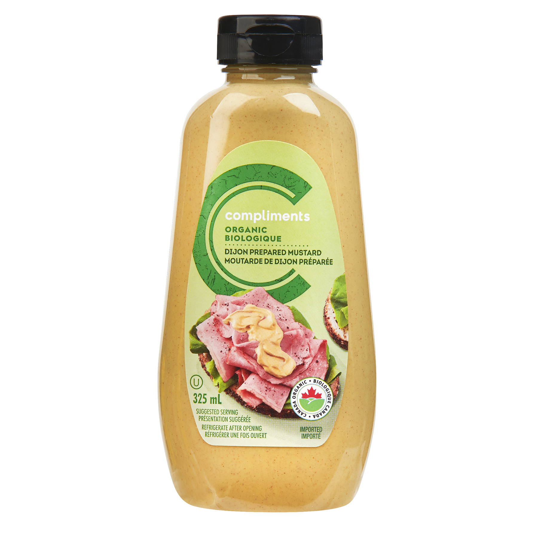 Organic Dijon Mustard 325 mL Compliments.ca