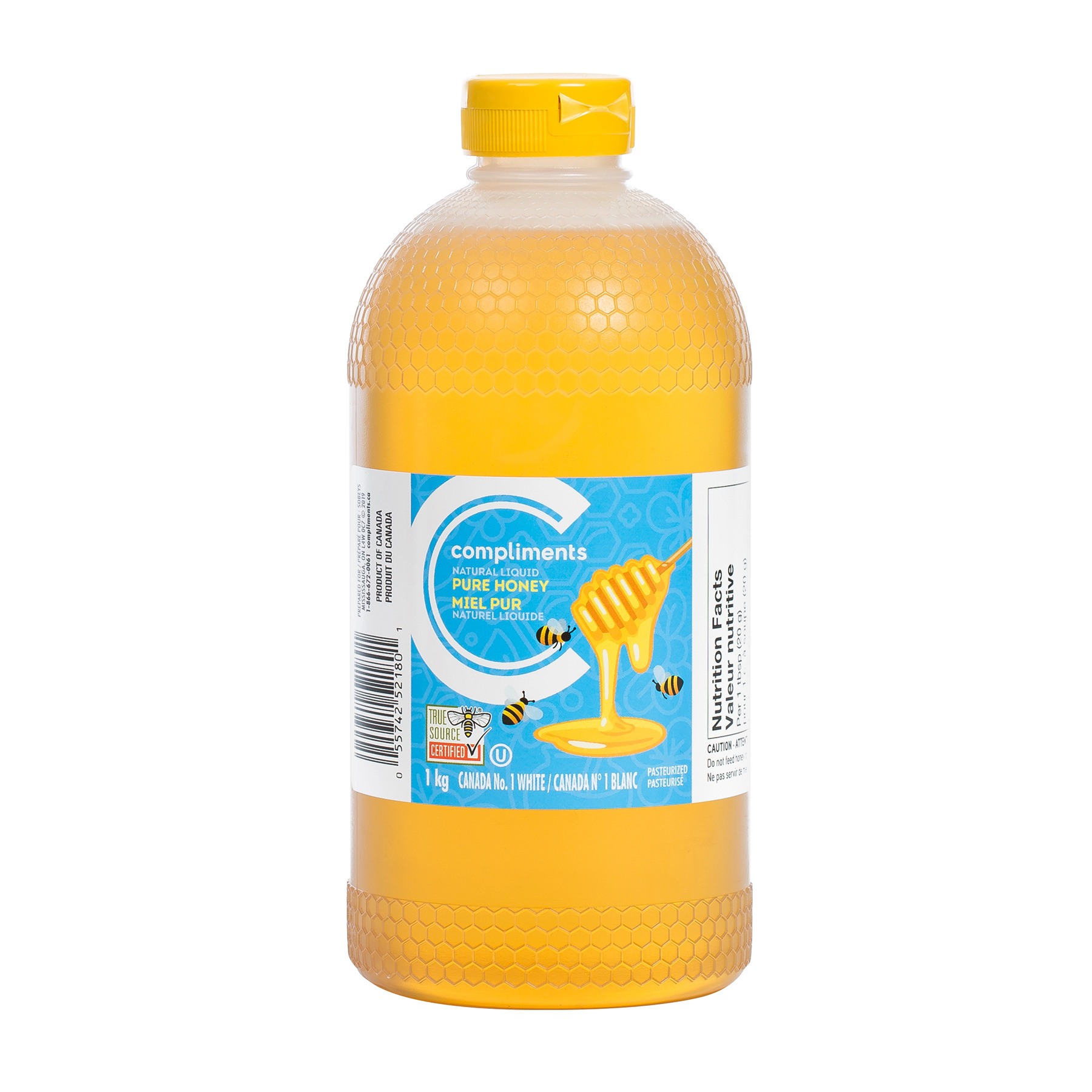 Pure Natural Liquid Honey 1 kg Compliments.ca