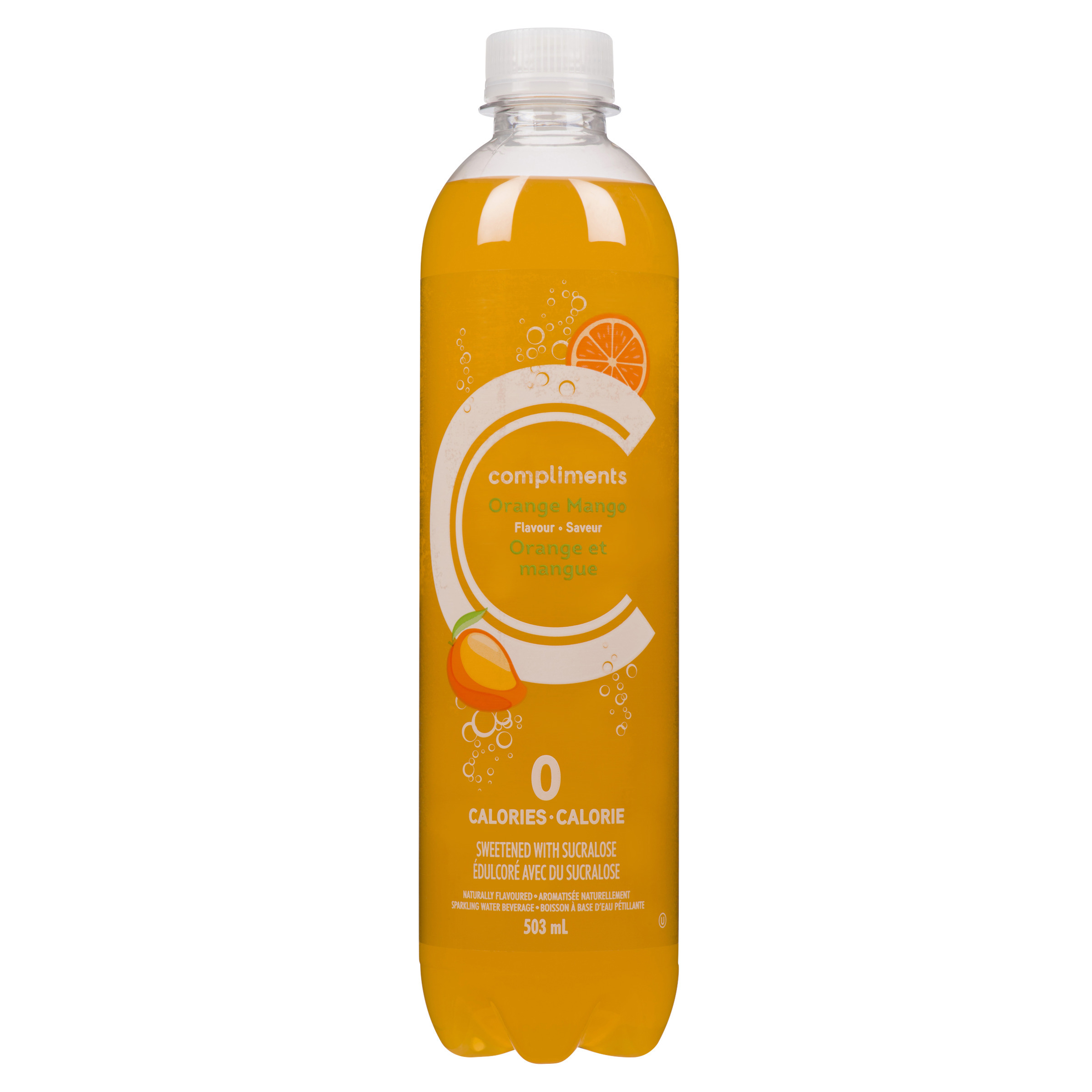 Sparkling Water Orange Mango 503 ml Compliments.ca