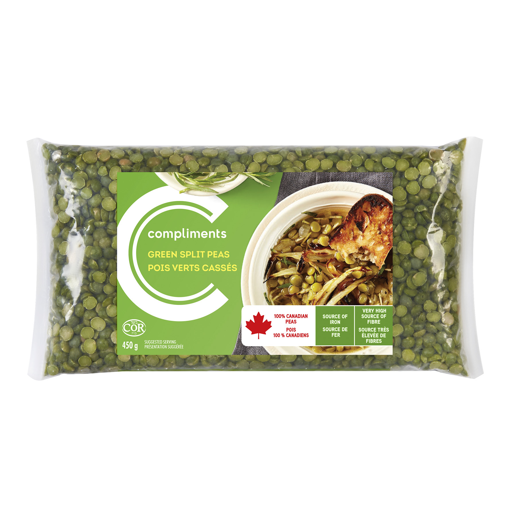 Split Green Peas 450 g | Compliments.ca