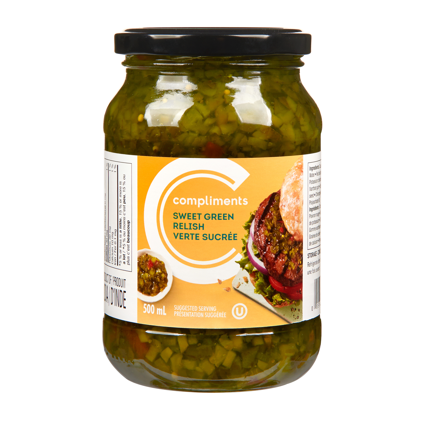 Sweet Green Relish 500 ml | Compliments.ca