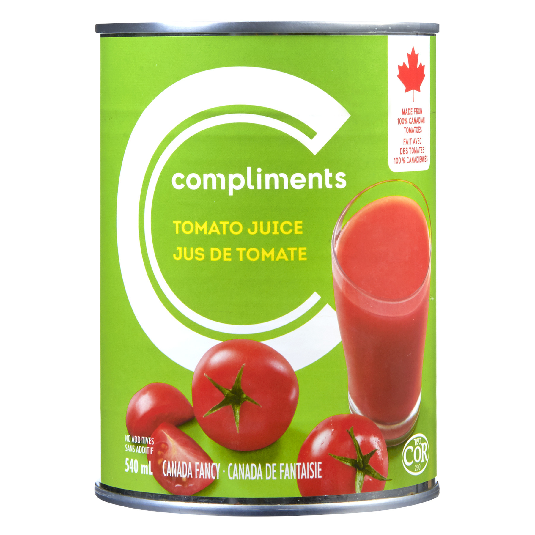 Tomato Juice 540 ml Compliments.ca