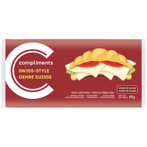 Cheese Slices Swiss Style 410 g