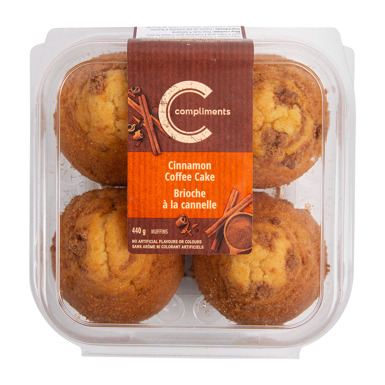 Cinnamon Swirl Coffee Cake Muffins 440 g Compliments.ca