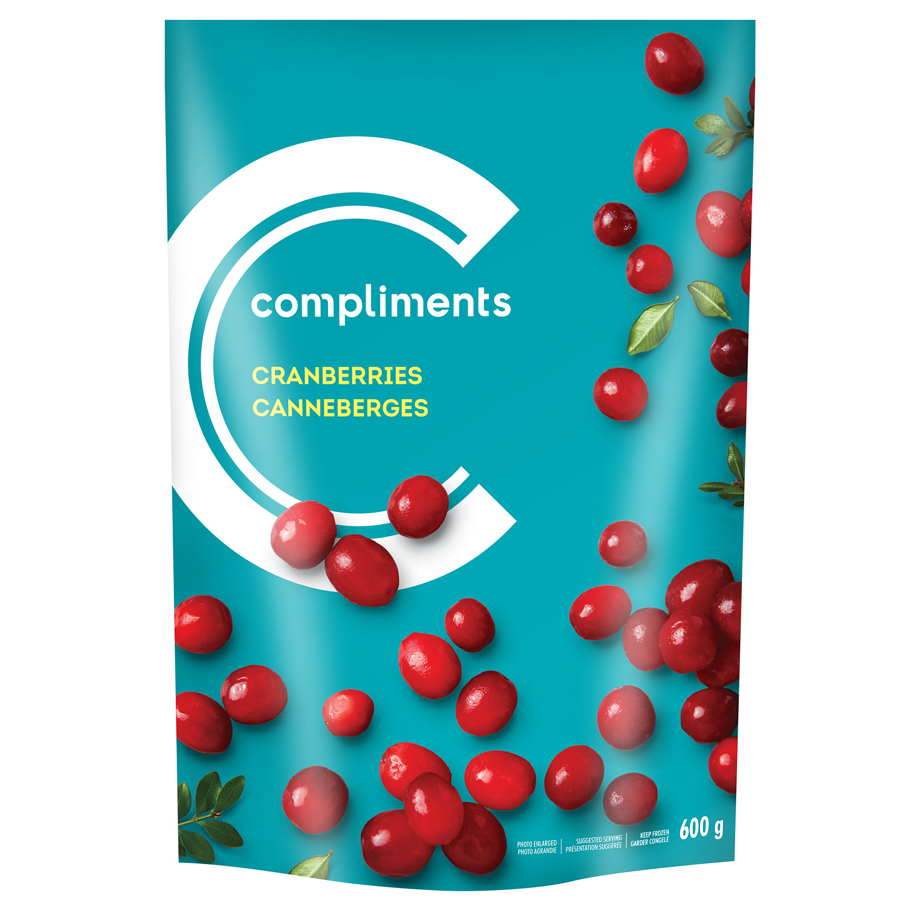 Cranberries Frozen Fruit 600 g Compliments.ca