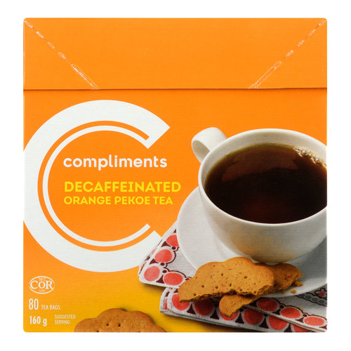 Decaffeinated Orange Pekoe Tea 80 EA Compliments.ca