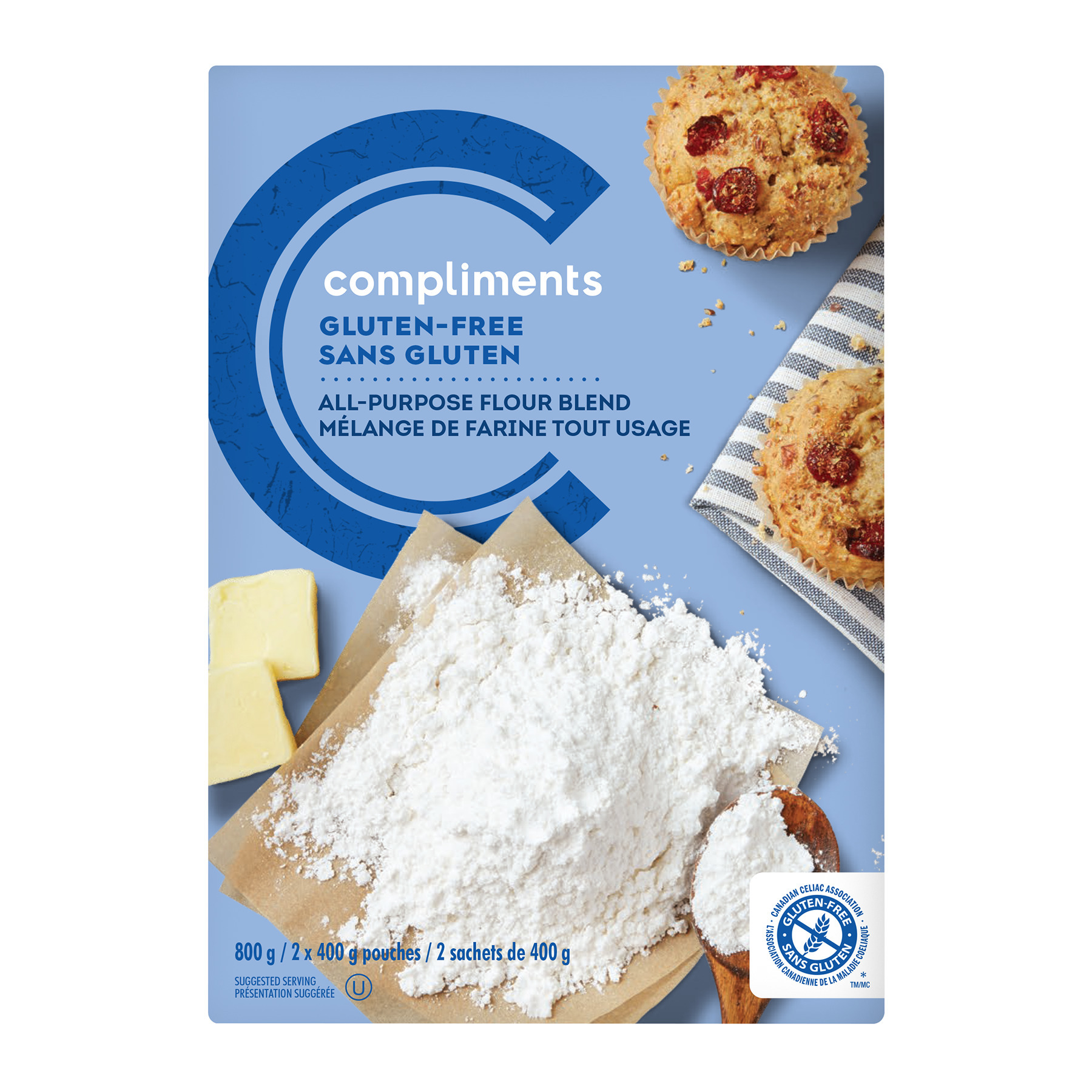 Farine sans gluten tout usage, 800 g | Compliments.ca
