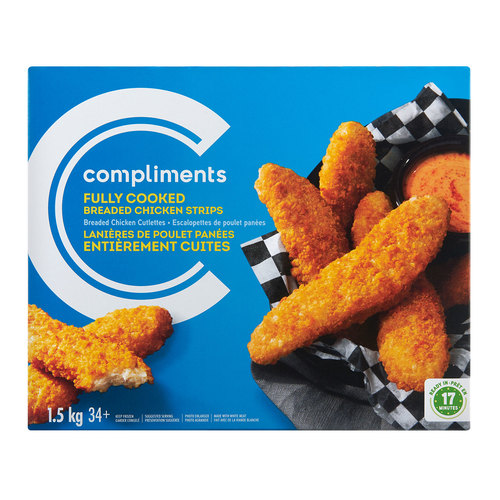 Fully Cooked Chicken Strips 1 5 Kg Compliments Ca Fully Cooked Chicken Strips 1 5 Kg Compliments Ca