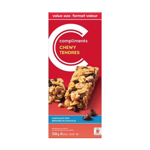 Granola Chewy Chocolate Chip Bars 1256 g Compliments.ca