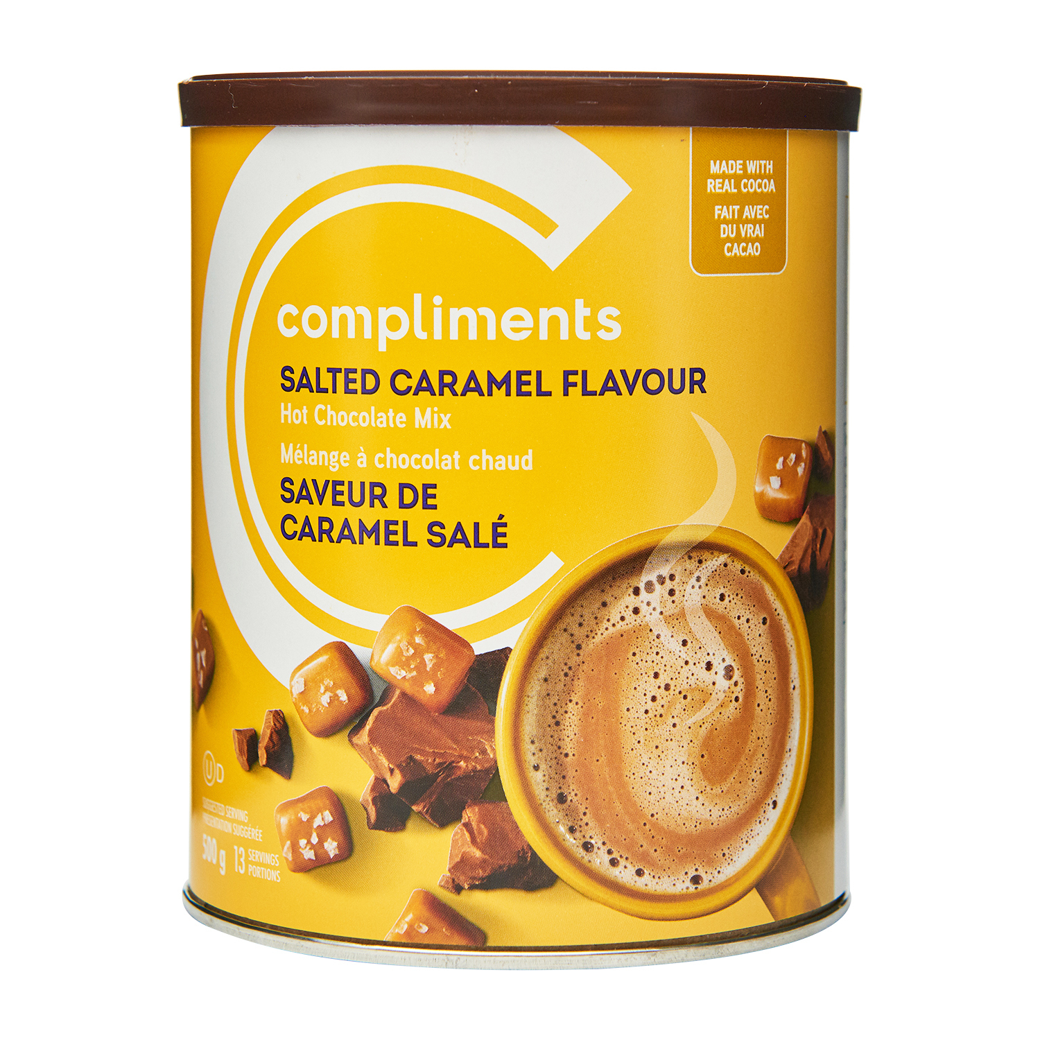 Hot Chocolate Mix Salted Caramel 500 g | Compliments.ca
