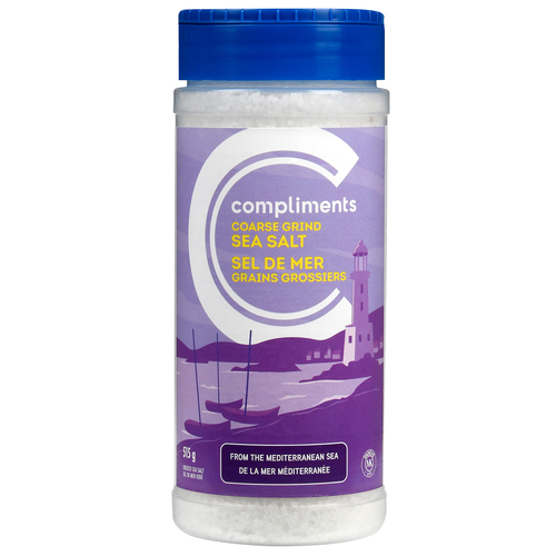 Iodized Sea Salt Coarse Grind 515 g Compliments.ca