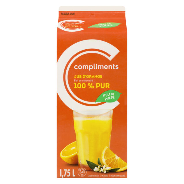 Le jus d'orange 100 %, oui mais de quoi ? - du miel et du sel