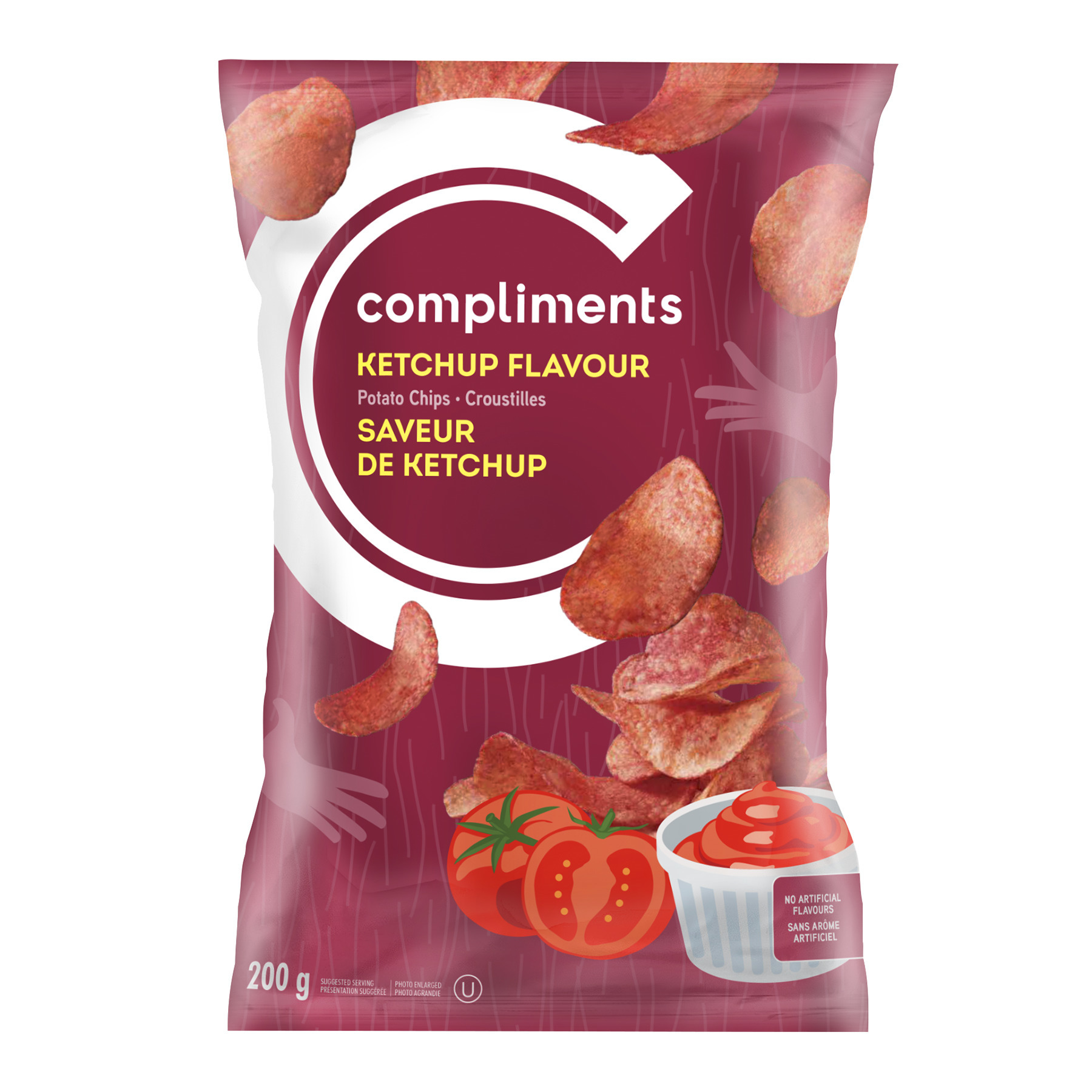 Ketchup Potato Chips 200 g Compliments.ca