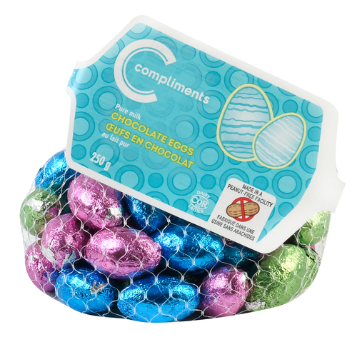 Milk Chocolate Eggs 250 g Compliments.ca