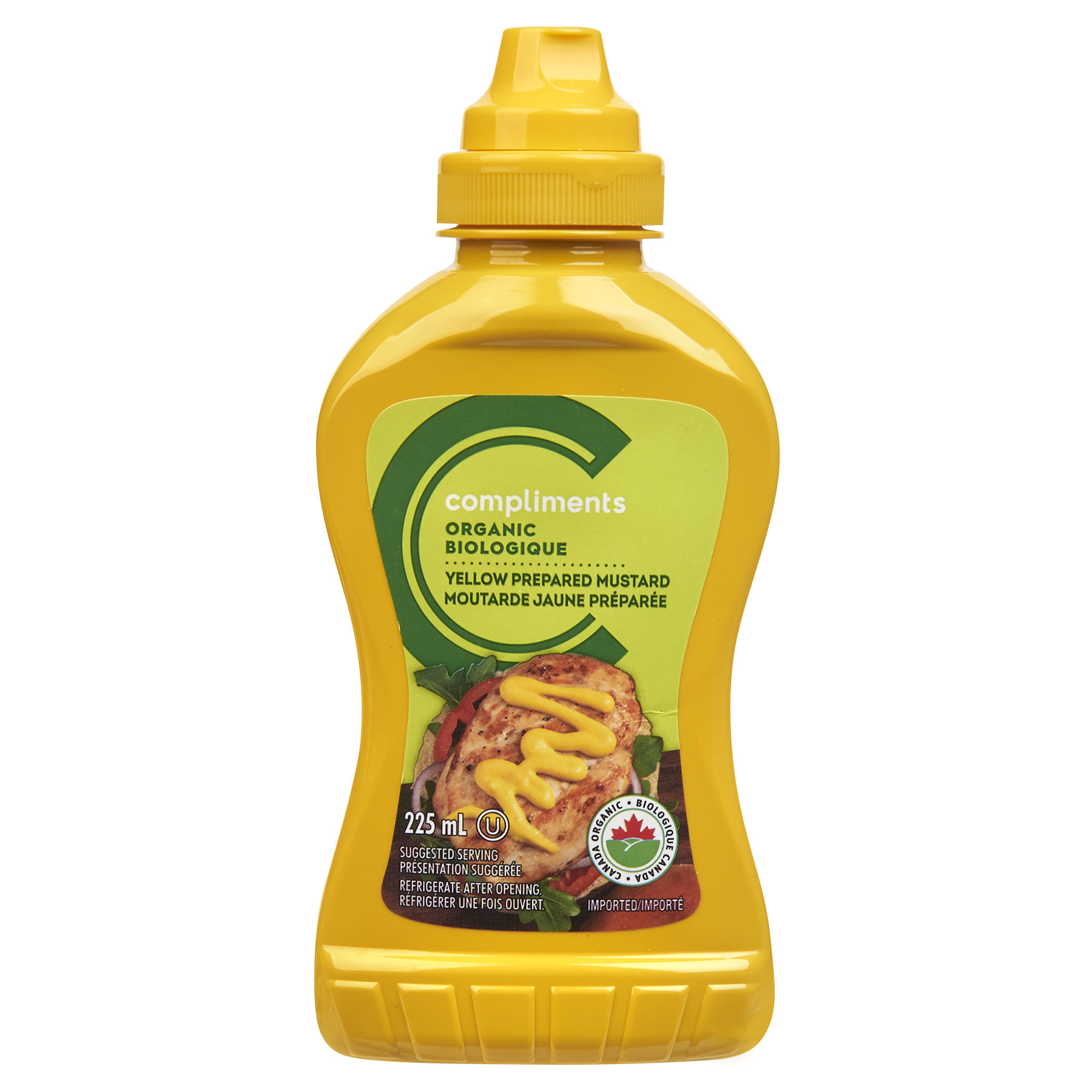 Moutarde jaune Biologique, 225 ml