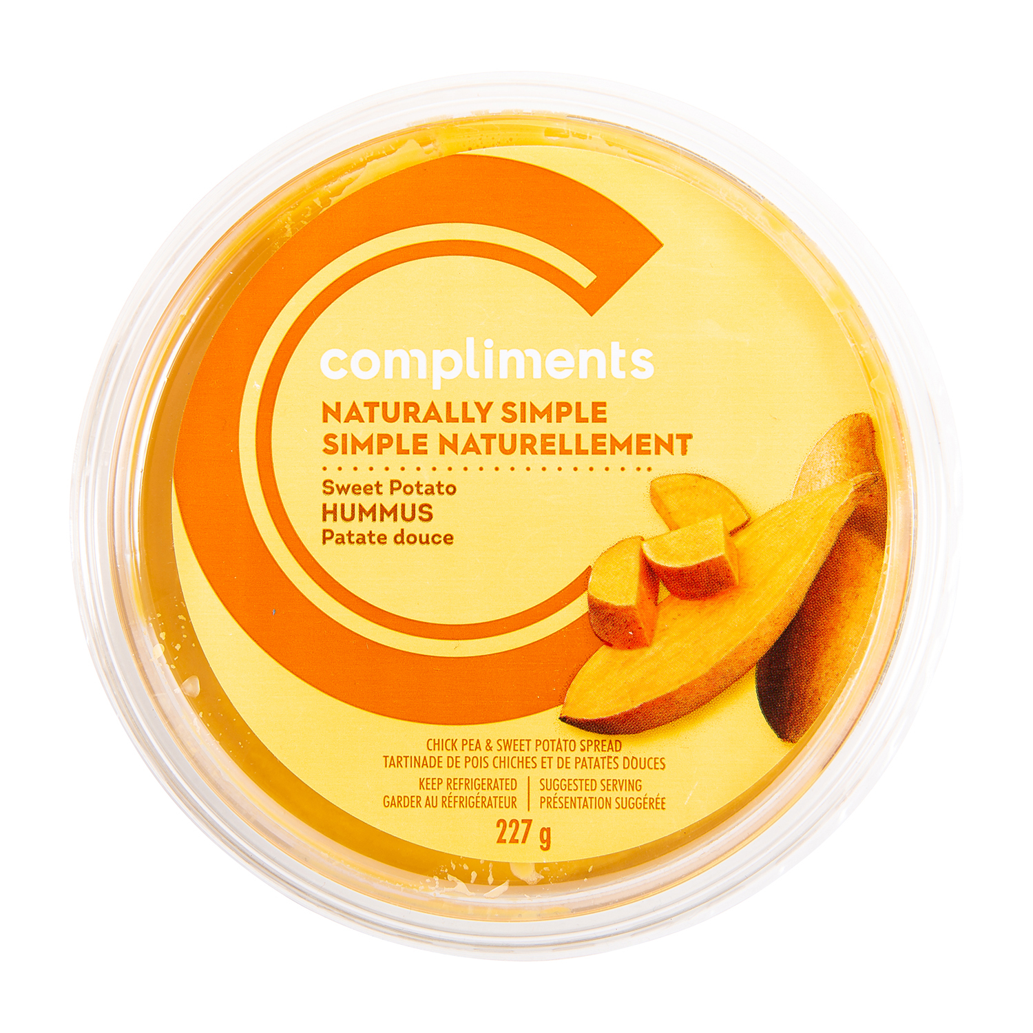 Naturally Simple Hummus Sweet Potato 227 g Compliments.ca