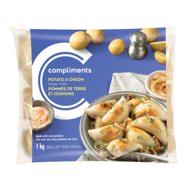 Perogies Potato and Onion 1 kg | Compliments.ca