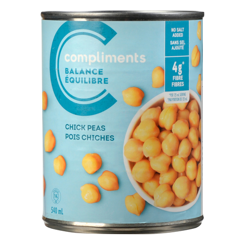 Pois chiches sans sel Équilibre, 540 ml Compliments.ca Pois chiches sans sel Équilibre, 540 ml Compliments.ca
