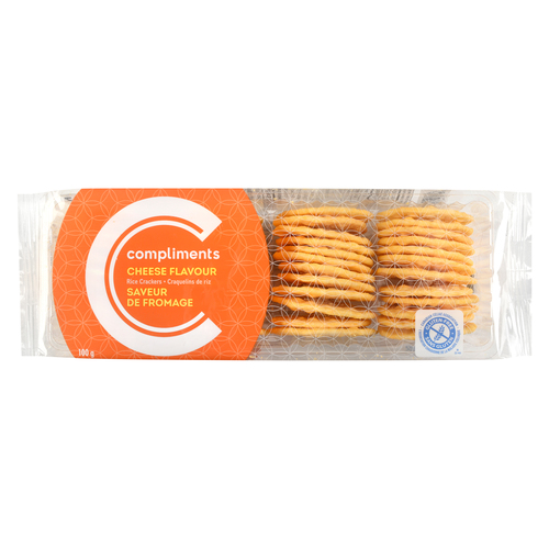 Rice Crackers Cheese 100 g Compliments.ca