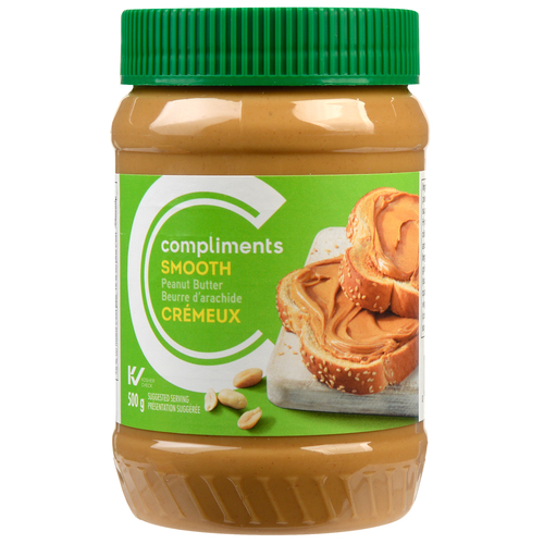 Smooth Peanut Butter - Compliments - 500 g