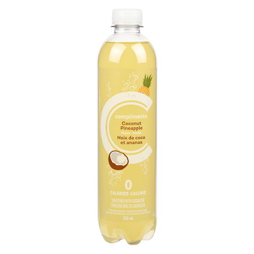 Sparkling Water Coconut Pineapple 503 ml Compliments.ca