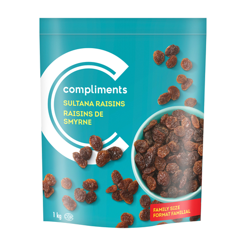 Sultana Raisins 1 kg Compliments.ca
