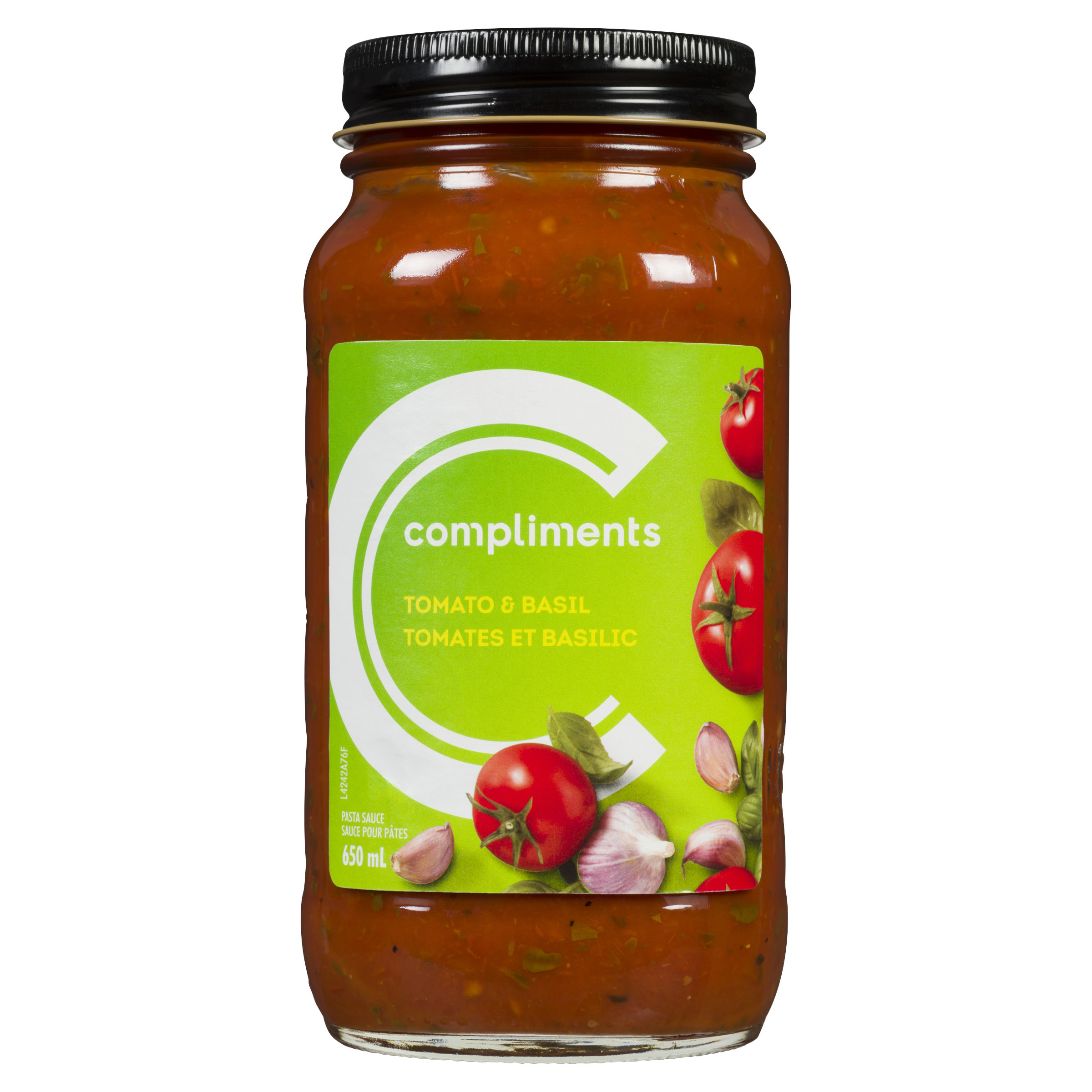 Tomato Basil Pasta Sauce 650 ml Compliments.ca