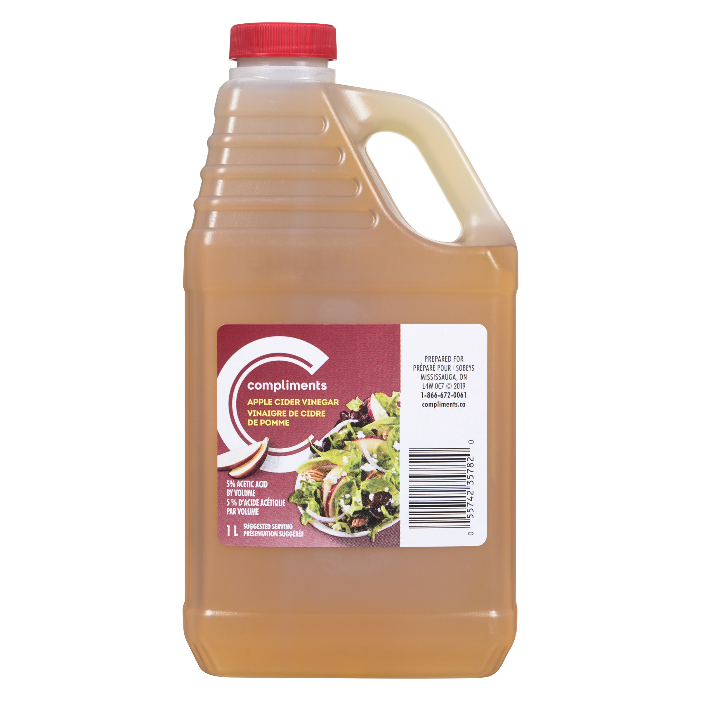 Vinaigre de cidre de pomme, 1 l Compliments.ca Vinaigre de cidre de pomme, 1 l Compliments.ca