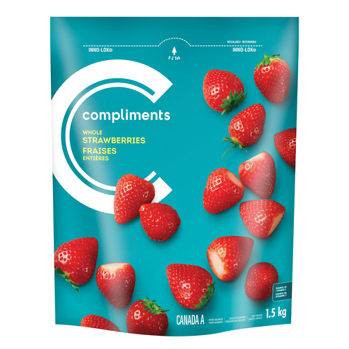 Whole Frozen Strawberries 1.5 kg Compliments.ca