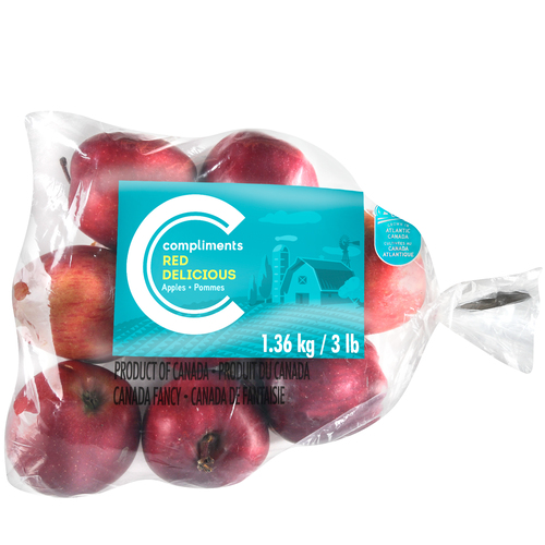 Apples Red Delicious (3 lb) 1.36 kg Compliments.ca