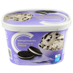 En savoir plus sur Crème glacée aux biscuits et à la crème, 1,5 l