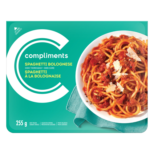 Spaghetti Bolognese Frozen Entree 255 g Compliments.ca