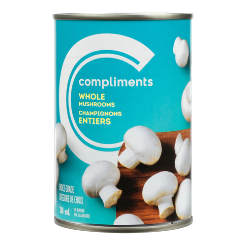Whole Mushrooms 284 ml | Compliments.ca