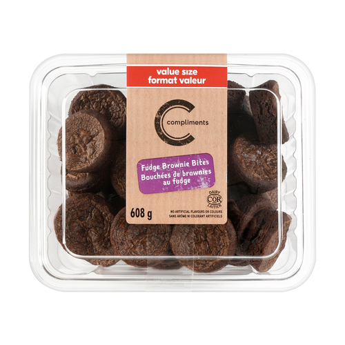 Brownie Bites Fudge 608 g Compliments.ca