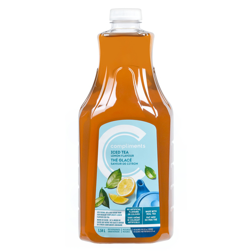 Flavour Low Sugar Refrigerated Juice Iced Tea Lemon 1.54 L Compliments.ca