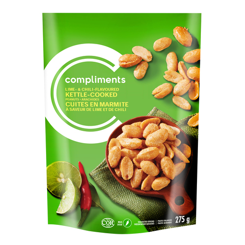 Kettle Cooked Peanuts Lime & Chili 275 g Compliments.ca