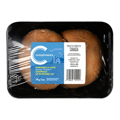 Mushroom Portabella Caps 170 g | Compliments.ca