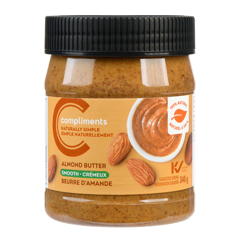 Naturally Simple Beurre d'amandes 100% naturel et crémeux 340 g