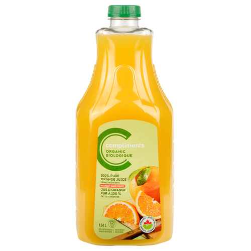 Organic Refrigerated Orange Juice 1.54 L | Compliments.ca