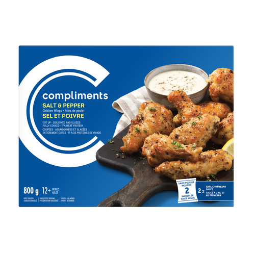 Salt & Pepper Chicken Wings 800 g Compliments.ca