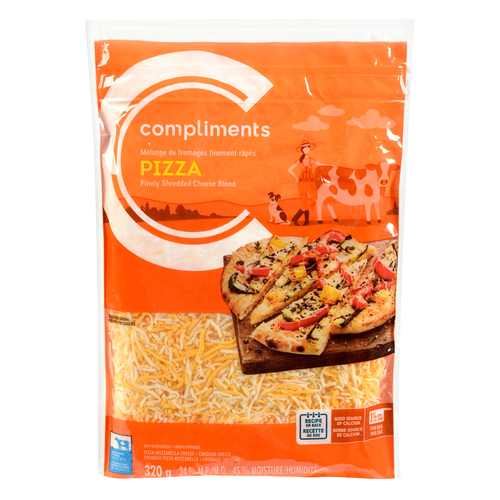 Shredded Cheese Pizza Blend 320 g Compliments.ca