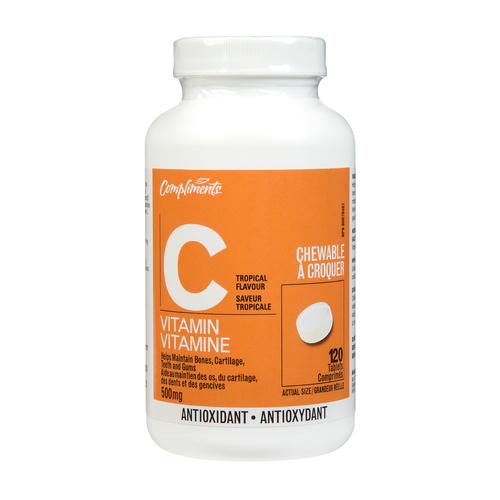 Vitamin C Tropical Fruit 120 EA | Compliments.ca